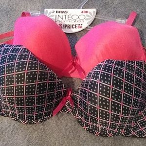 40DD pack of two Inteco Bras
